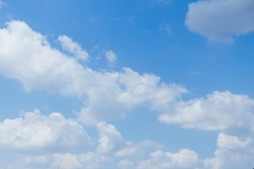 Obraz na płótnie Canvas blue sky with clouds white.