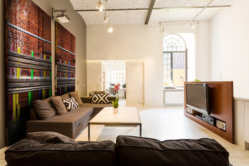 Warm and inviting living room