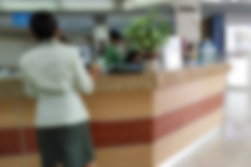 Abstract hospitals focus blur