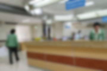 Abstract hospitals focus blur