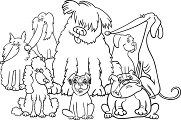 purebred dogs coloring book