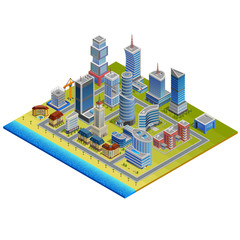 Isometric City Illustration