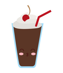 milk shake kawaii style vector illustration design