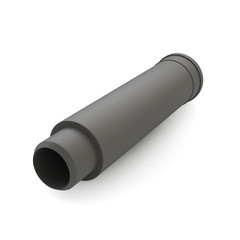 Pipe isolated on white background with shadow. 3d illustration