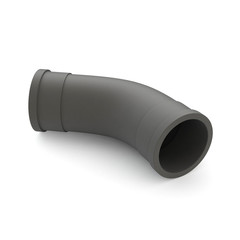 Pipe isolated on white background with shadow. 3d illustration