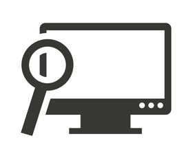 monitor computer desktop isolated icon vector illustration design