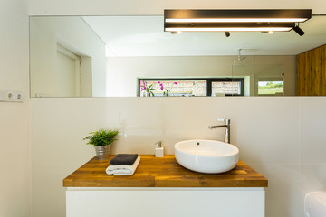 Naklejka na ściany i meble Elegant loft bathroom