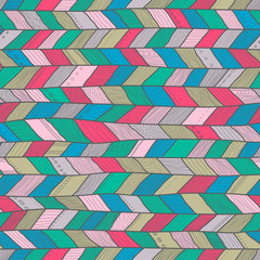 Seamless sennit pattern. Vector multicolored texture