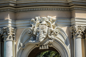 Naklejka premium Entrance to Bioparco zoo at Villa Borghese. Rome. Italy.