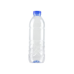 plastic bottle isolated on white background.