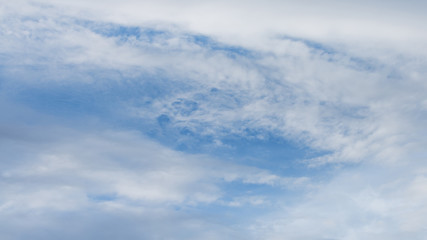 Blue sky with clouds white - background.