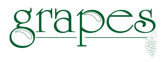 Vector illustration of grapes.