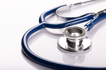 Stethoscope on white background