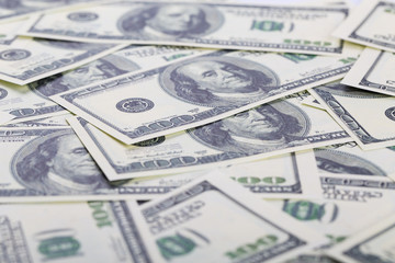 Dollar banknotes background