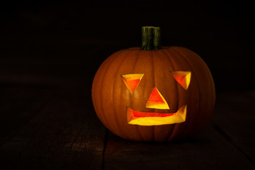 Scary Halloween pumpkin