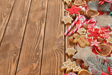 Different Christmas decorations