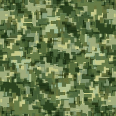 Digital / Modern Camouflage Seamless Pattern. High Quality, Perfectly tile-able