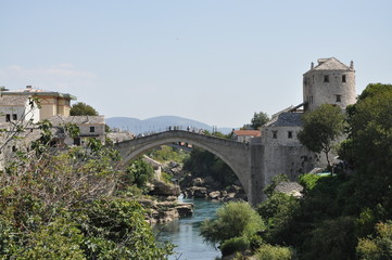 Fototapeta na wymiar Mostar bridge