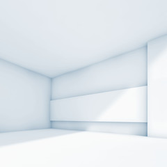 Abstract white empty open space interior