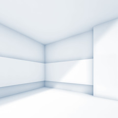  Blue toned square 3d render illustration