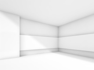 Abstract contemporary white empty room