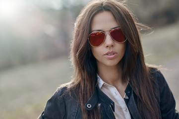 Woman in sunglasses