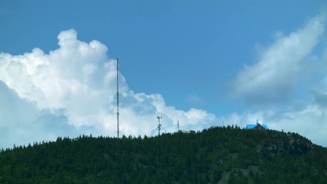 Observatory on Top of a Mountain in Carleton on a Warm Summer Day