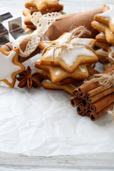 Spice cookies for christmas holidays