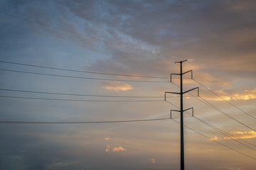 power line silhouette