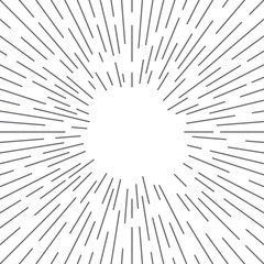 Comic book lines background  Rays of the sun Vintage Hipster style Manga speed frame Superhero action Explosion