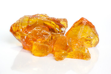 Rubber wood, yellow rubber from trees, wood resin.