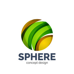 Vector sphere abstract logo template