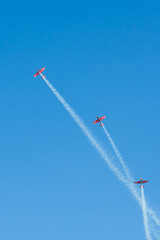 Авиашоу в день авиации.