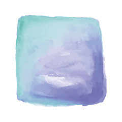 Vector watercolor square