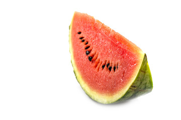 Side view of Slice  watermelon