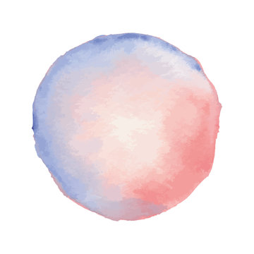 Vector watercolor circle