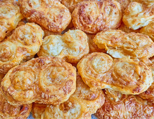 delicious french cheese palmier snacks