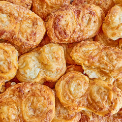 delicious french cheese palmier snacks