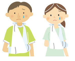 骨折　男女　右腕