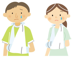 骨折　男女　左腕
