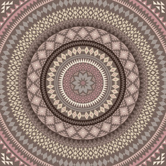 Mandala. Abstract circular vector ornament. Geometric pattern