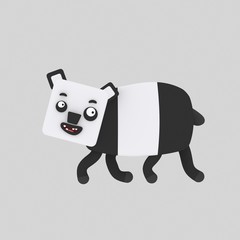 3d illustration, animal, bear, panda © rasinmotion