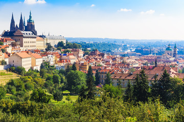Obraz premium Prague. Architecture cityscape of top view of the city