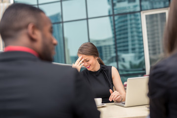 Having a meeting outdoors