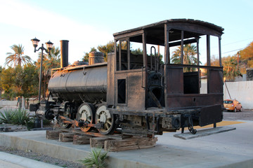 Fototapeta na wymiar alte Lokomotive der Mineral Mine Bolero