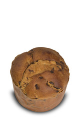 Sweet panettone, typical Italian dessert for Christmas