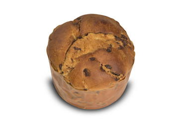 Sweet panettone, typical Italian dessert for Christmas