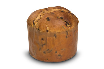 Sweet panettone, typical Italian dessert for Christmas