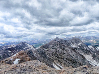 snowcapped mountains