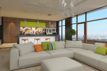 Modern house interior

